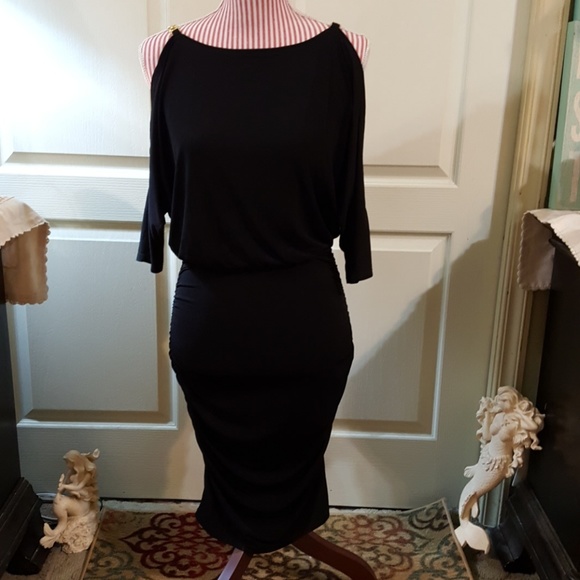 sexy cold shoulder dress